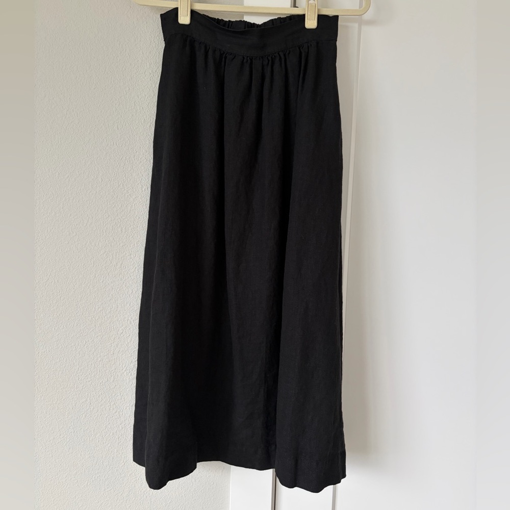 Linenfox Lina Skirt, black - Picture 3 of 6